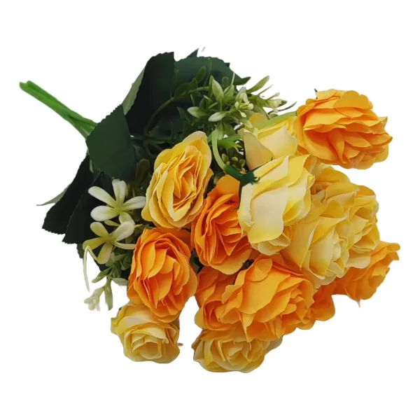 Ramo De Rosas Flores Artificiales Decoracion Pack X10