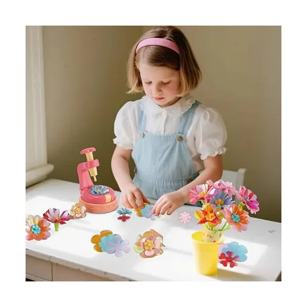 Kit Para Hacer Flores Tela Máquina Manualidades Juguete Diy