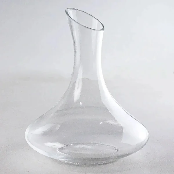 Decantador De Vino Vidrio 1,8l Decanter Aireador Oblicuo