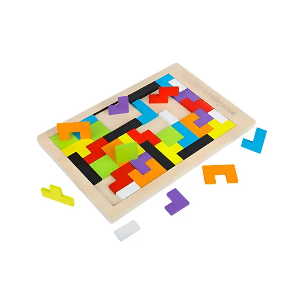 Tetris Rompecabezas De Madera Juego Didáctico 3d Puzzle