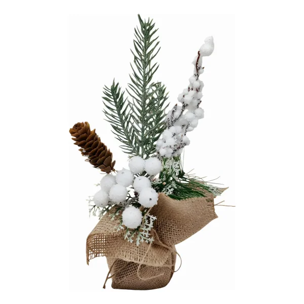 Arbol De Navidad Mini Pino Navideño De Mesa Decorado 26cm Verde Mini Pino Navideño