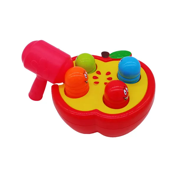 Banco De Descarga Juego De Encastre Didactico Bebe Color Rojo