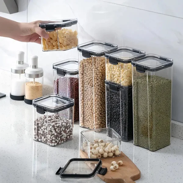 Taper Contenedor Hermetico Organizador Alacena Freezer 460ml Transparente