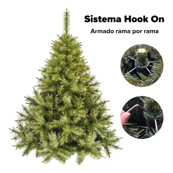 Arbol De Navidad Verde Cipres 2,10 Mts Tope De Gama