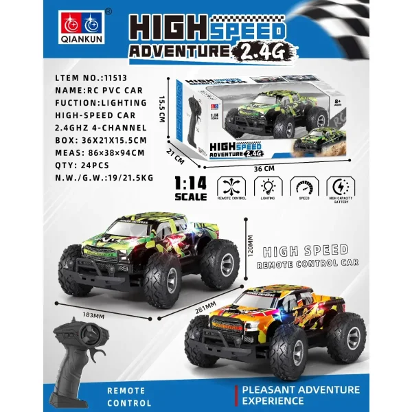 Auto A Control Remoto Camioneta Off Road