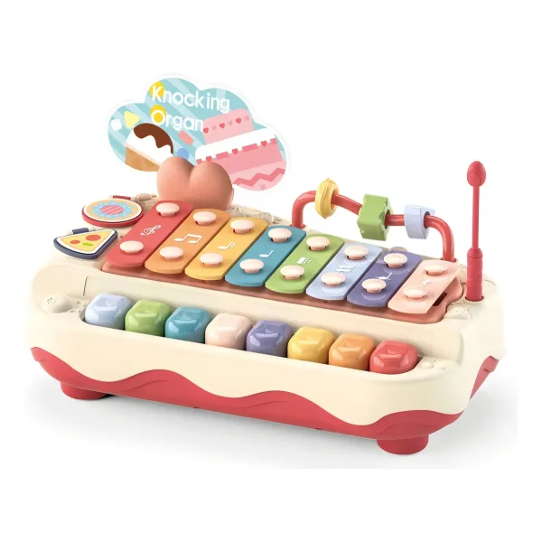 Piano Xilofono Infantil 8 Teclas Juguete Musical Plastico Blanco