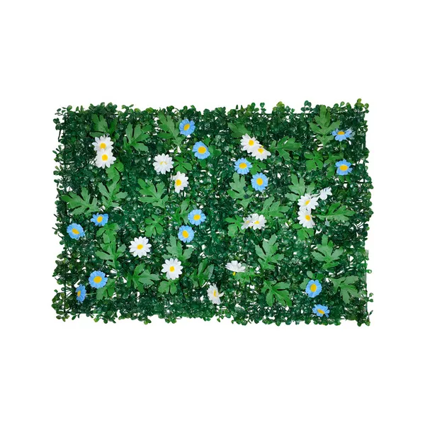 Jardin Vertical Muro Verde Césped Pared Con Flores 65x40cm Verde