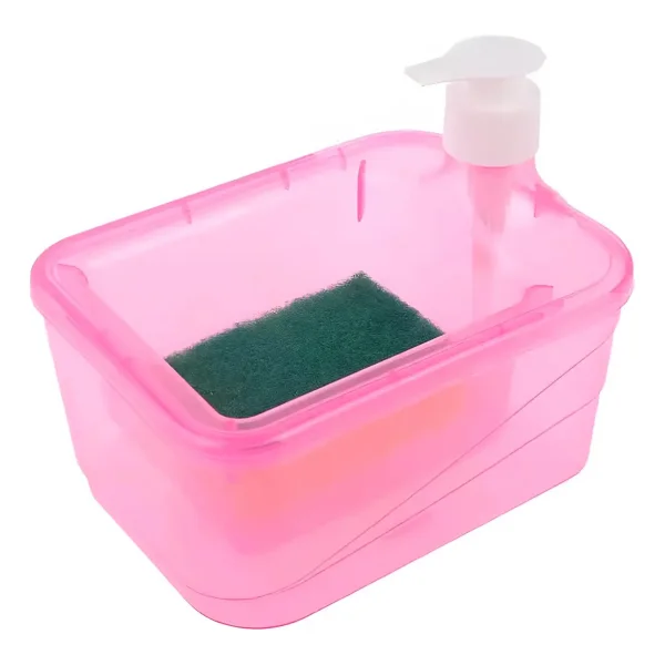 Dispenser Detergente Esponja Incluida Organizador De Cocina