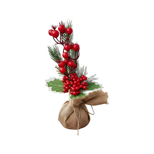 Arbol De Navidad Mini Pino Navideño De Mesa Decorado 28cm