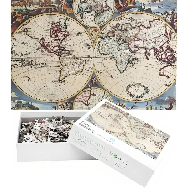 Puzzle Rompecabezas 1000 Pzs Mapamundi Antiguo
