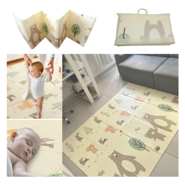 Alfombra Antigolpes Plegable Bebes Reversible 150x200cm