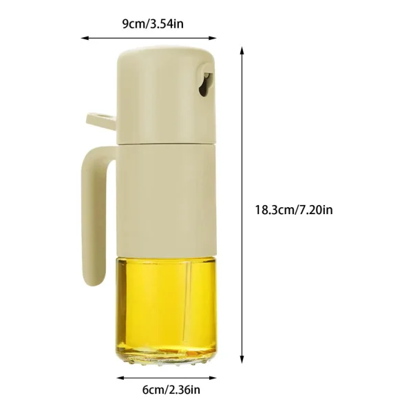 Rociador Aceitera De Vidrio Spray De Aceite Cocina 210ml