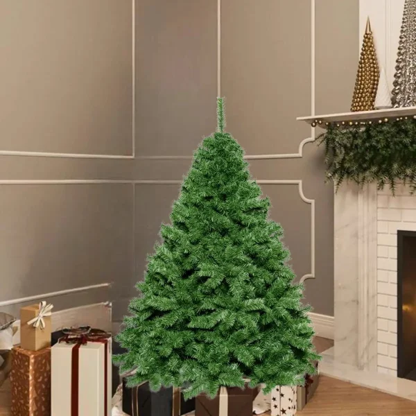 Arbol De Navidad Verde Imperial 1,3mts Base Metalica Alta Gama