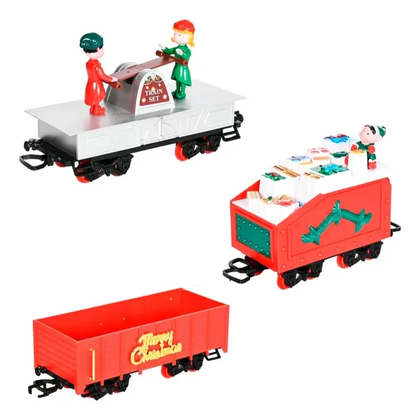 Pista Tren Navideño Xl Luz Y Sonido Locomotora Gigante