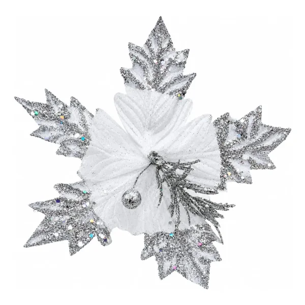 Flor 20cm Para Arbol De Navidad Adornos Decoracion X4u