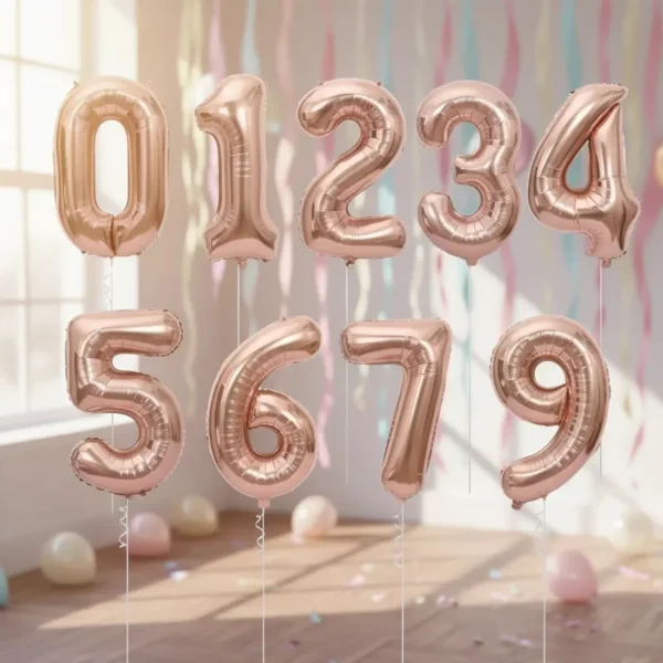 Globos Metalizados Números 45 Cm Fiestas Cumpleaños