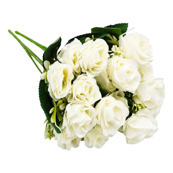 Ramo De Rosas Flores Artificiales Decoracion Pack X10