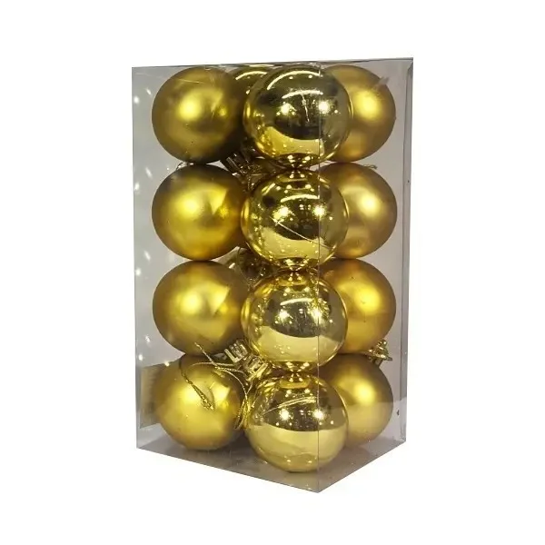Adornos Navideños Set Bolas De Navidad 5cm X16 Unidades