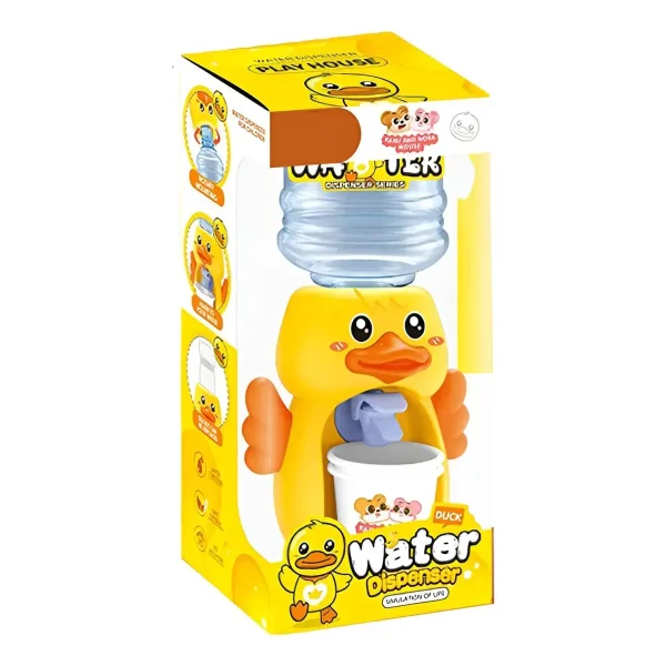 Juguete Mini Dispenser Bidon De Agua Bebedero Con Vaso Amarillo