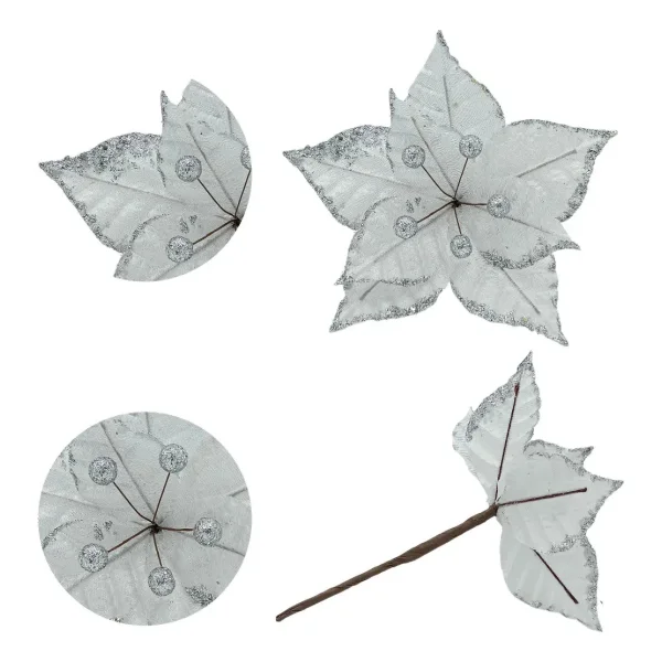 Flor 20cm Para Arbol De Navidad Adornos Decoracion
