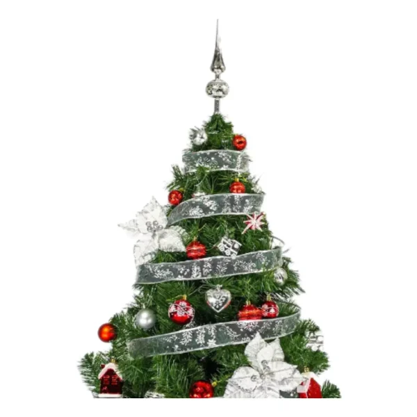  Arbol De Navidad Tronador Lujo 1,20mts Con Adornos Kit X30