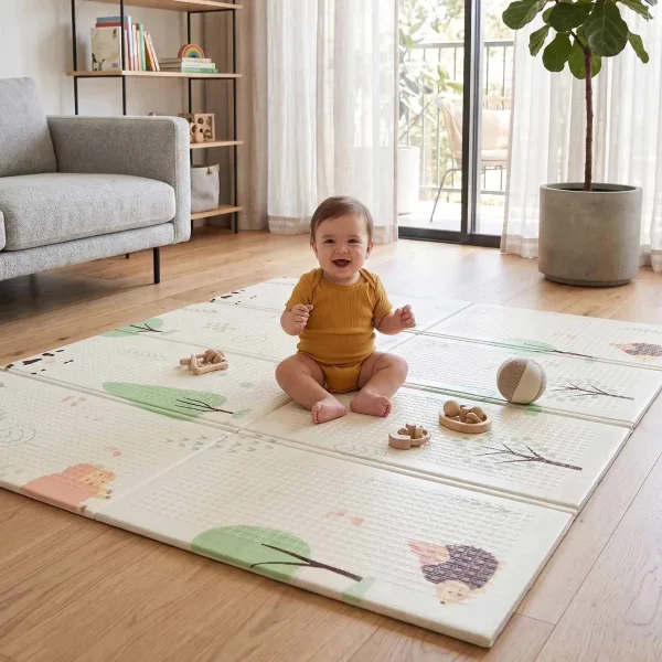Alfombra Antigolpes Plegable Bebes Reversible 150x200cm
