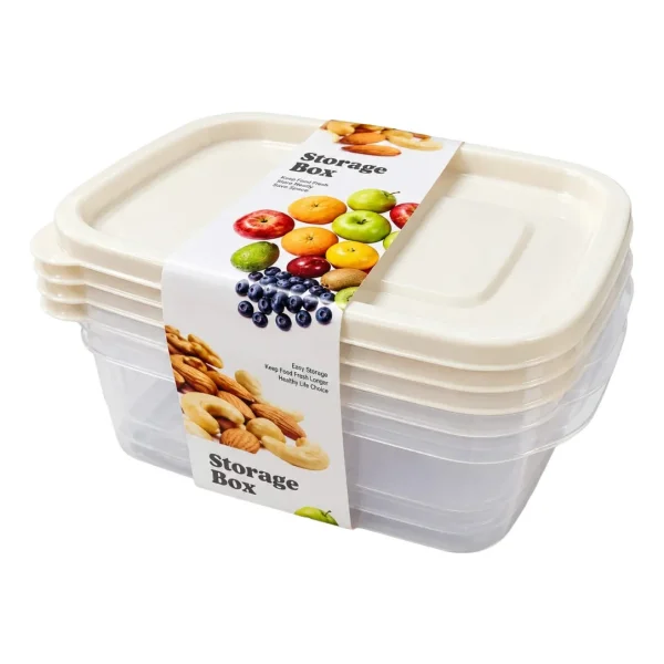 Set X3 Tapers Contenedores 450ml Plastico Con Tapa Transparente