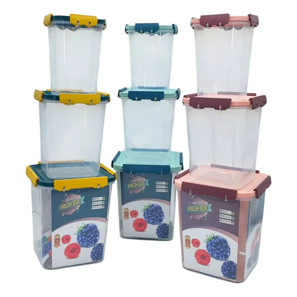 Set X3 Tupper Hermetico Organizador Plastico Frio/caliente