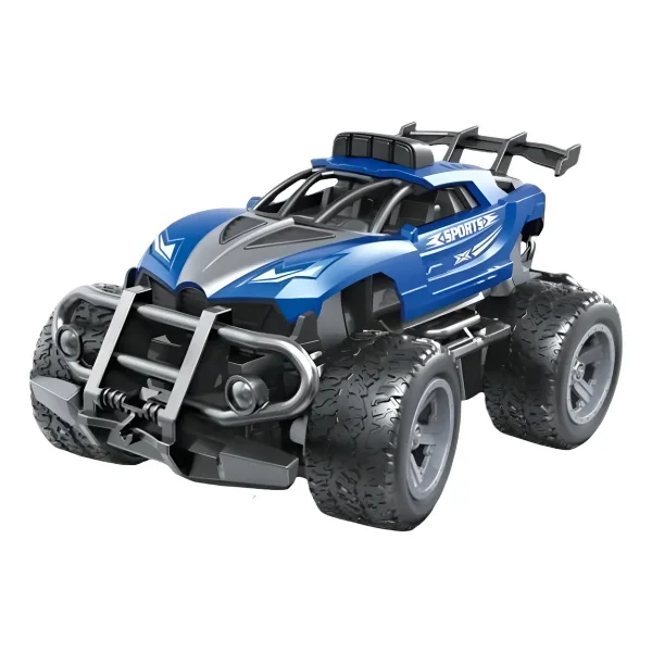 Auto A Radio Control Remoto Stunt Mini Acrobático Rc A Pilas Color Azul