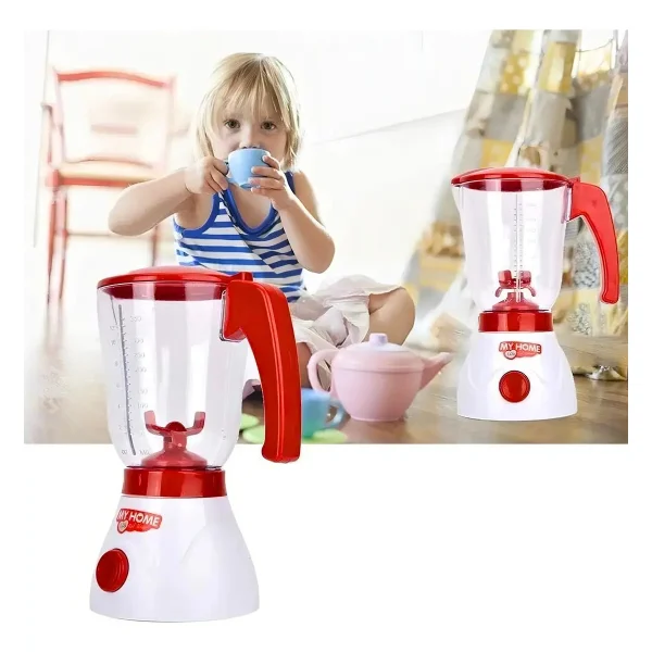 Licuadora Juguete Cocina Con Sonido Color Rojo 3 Años