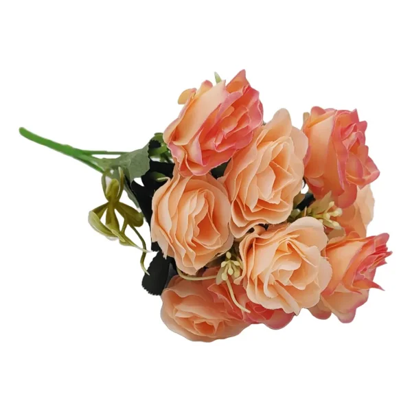 Ramo De Rosas Flores Artificiales Decoracion Pack X10