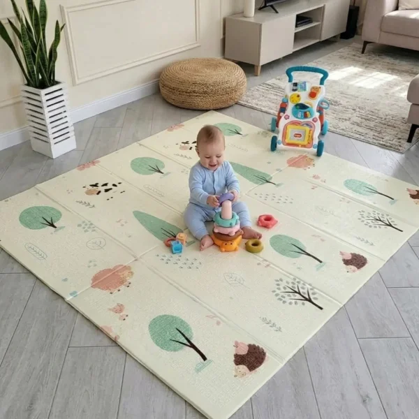 Alfombra Antigolpes Plegable Bebes Reversible 150x200cm