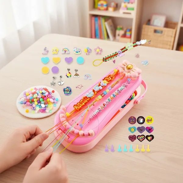 Kit Armado Pulseras Telar Mostacillas Cuentas Amistad Nenas