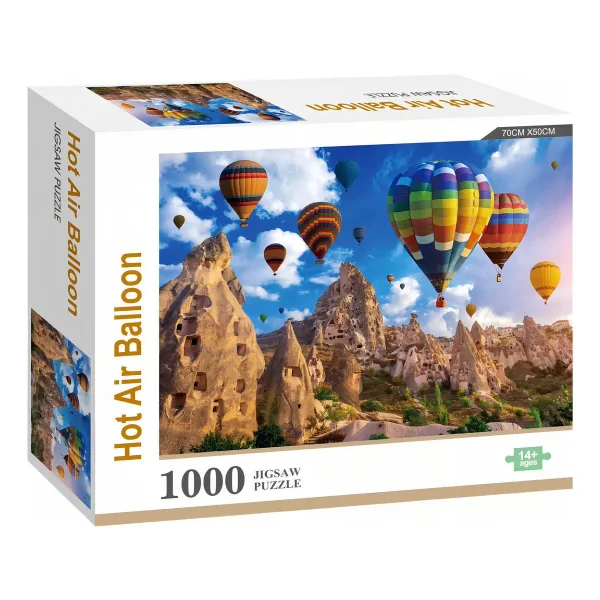Rompecabezas 1000 Piezas Expreso Polar Paisaje Globos Aerostáticos Plástico