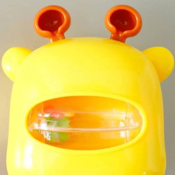 Sonajero Bebe Para Mesa Con Sopapa Base Ventosa Didactico Blanco Panda
