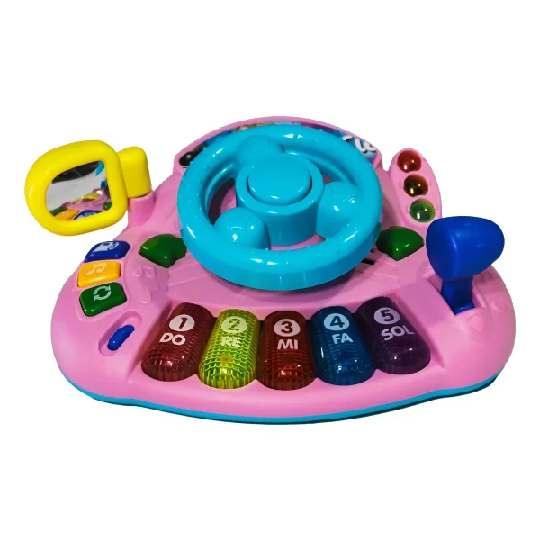 Volante Didactico Con Piano Luz Y Sonidos Para Bebe