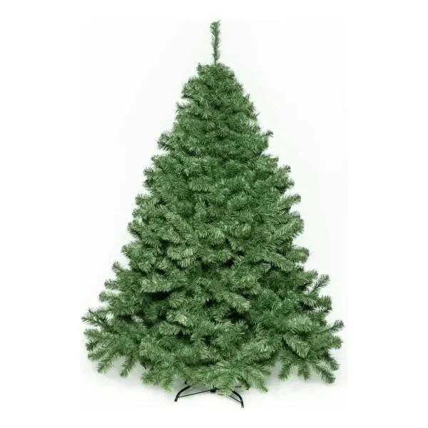 Arbol De Navidad Montañes Deluxe Verde 2.1mts Base Metalica