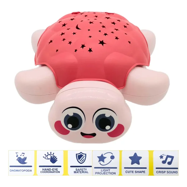 Proyector Tortuga Infantil Musical Luz Sonido Juguete
