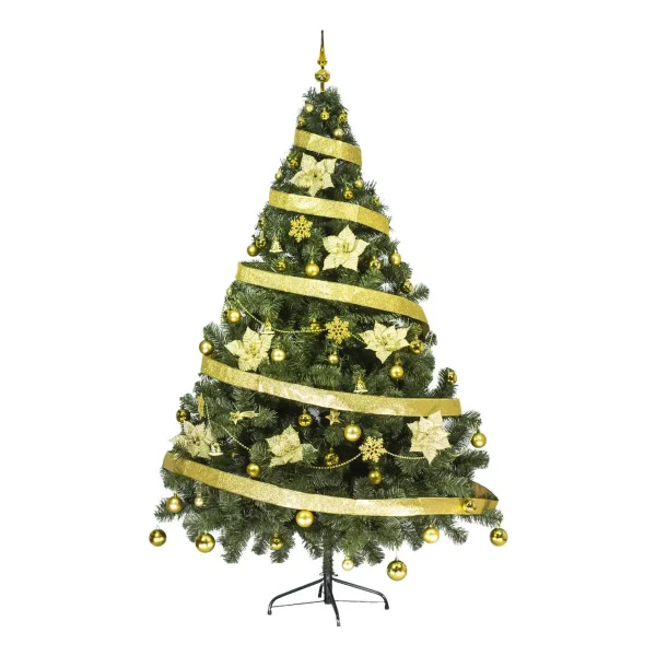 Arbol De Navidad Tronador Lujo 2,10mts Con Adornos Kit X60