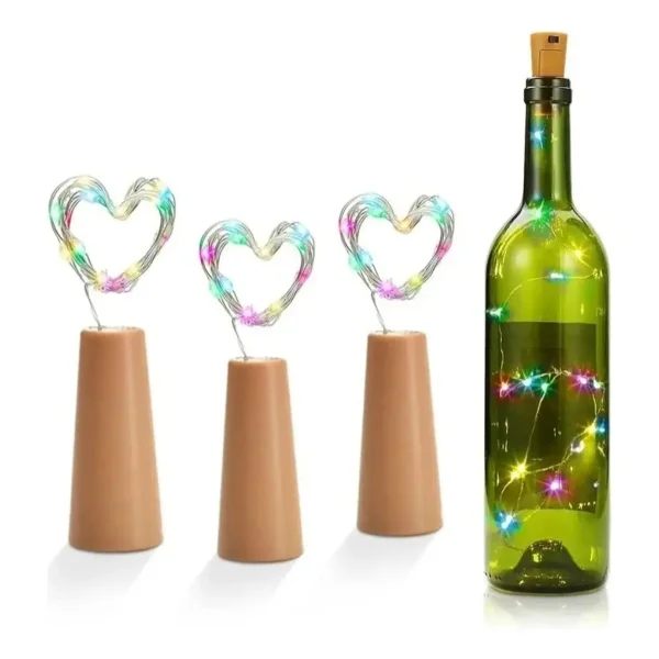 Tira De Luces Alambre Led 3 Mts Corcho Botella Decoracion