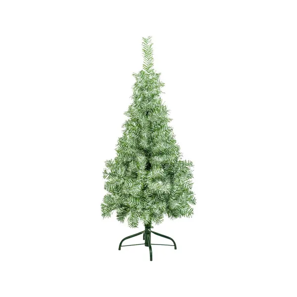 Árbol De Navidad Arbolito Slim Nevado 1.20mts Base Metal