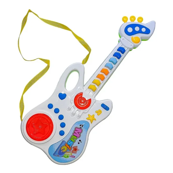 Guitarra Para Niños Juguete Instrumento Musical Luz Y Sonido