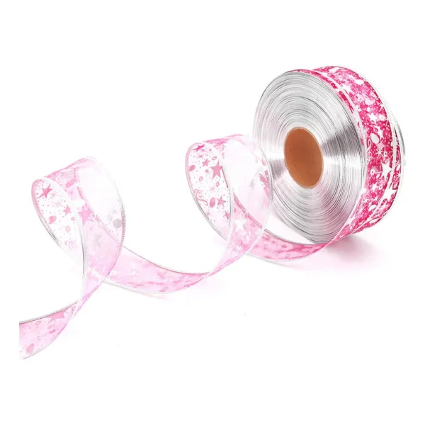 Cintas Navideñas Adornos Decoración Navidad 2,5cm 2,7mts