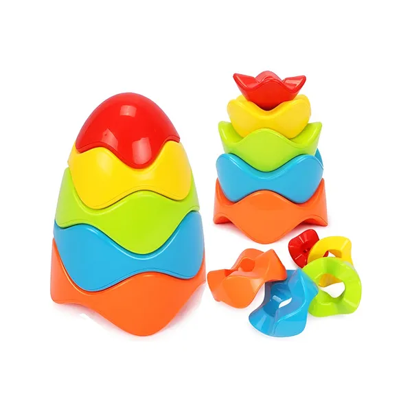 Bloques Formas Apilables Encastre Bebe Juguete Didáctico Color Rojo