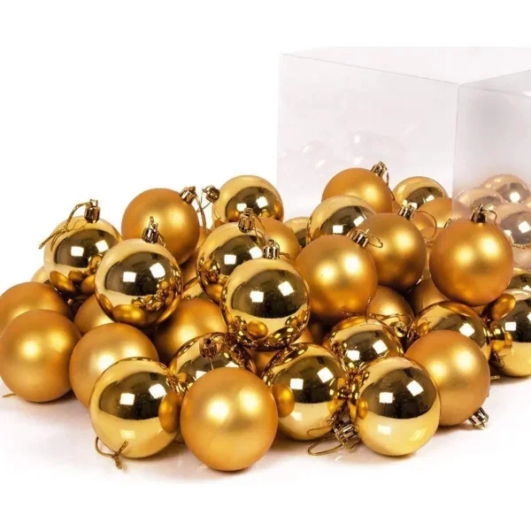Adornos Navideños Set Bolas De Navidad 5cm X16 Unidades