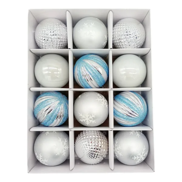 Navidad Adornos Bolas Navideñas Decoradas 6cm X48 Decoración