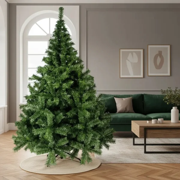 Arbol de Navidad Verde Canadian Luxury 3mts Base Metalica