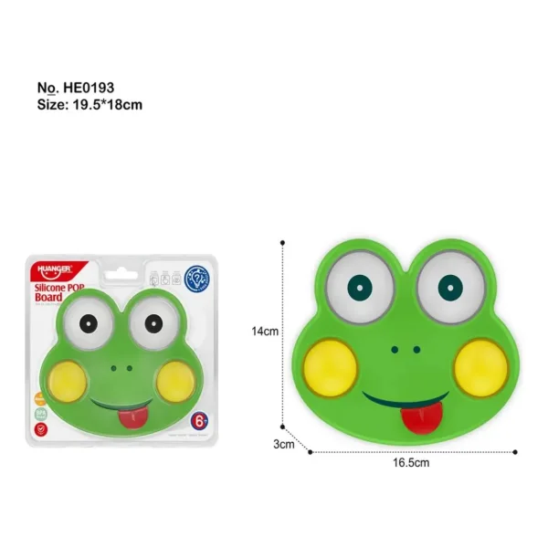 Pop It Rana Juguete Sensorial Silicona Antiestrés Bebe Verde