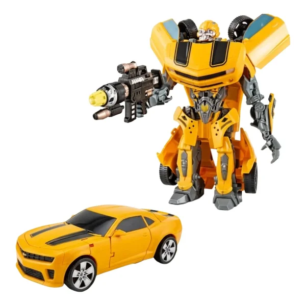 Juguete Robot Transformable Auto Camion Con Accesorios 20cm Camion Azul