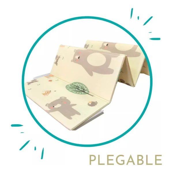 Alfombra Antigolpes Reversible Bebe Plegable 120x180cm
